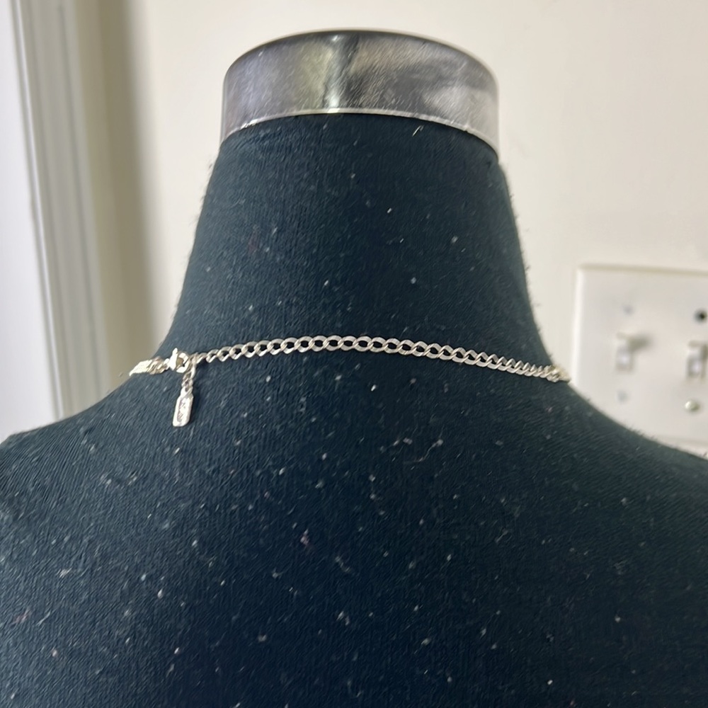 1928 Vintage Timeless Silver Choker Statement Necklace - Picture 12 of 12